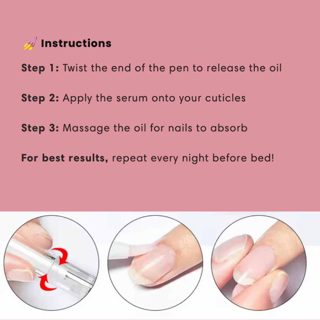 Stem Cell Nail Growth Pen β Cuticle Revitalizer & Strengthening Oil | Prevents Agnail, Softens Polish, & Nourishes Nails
