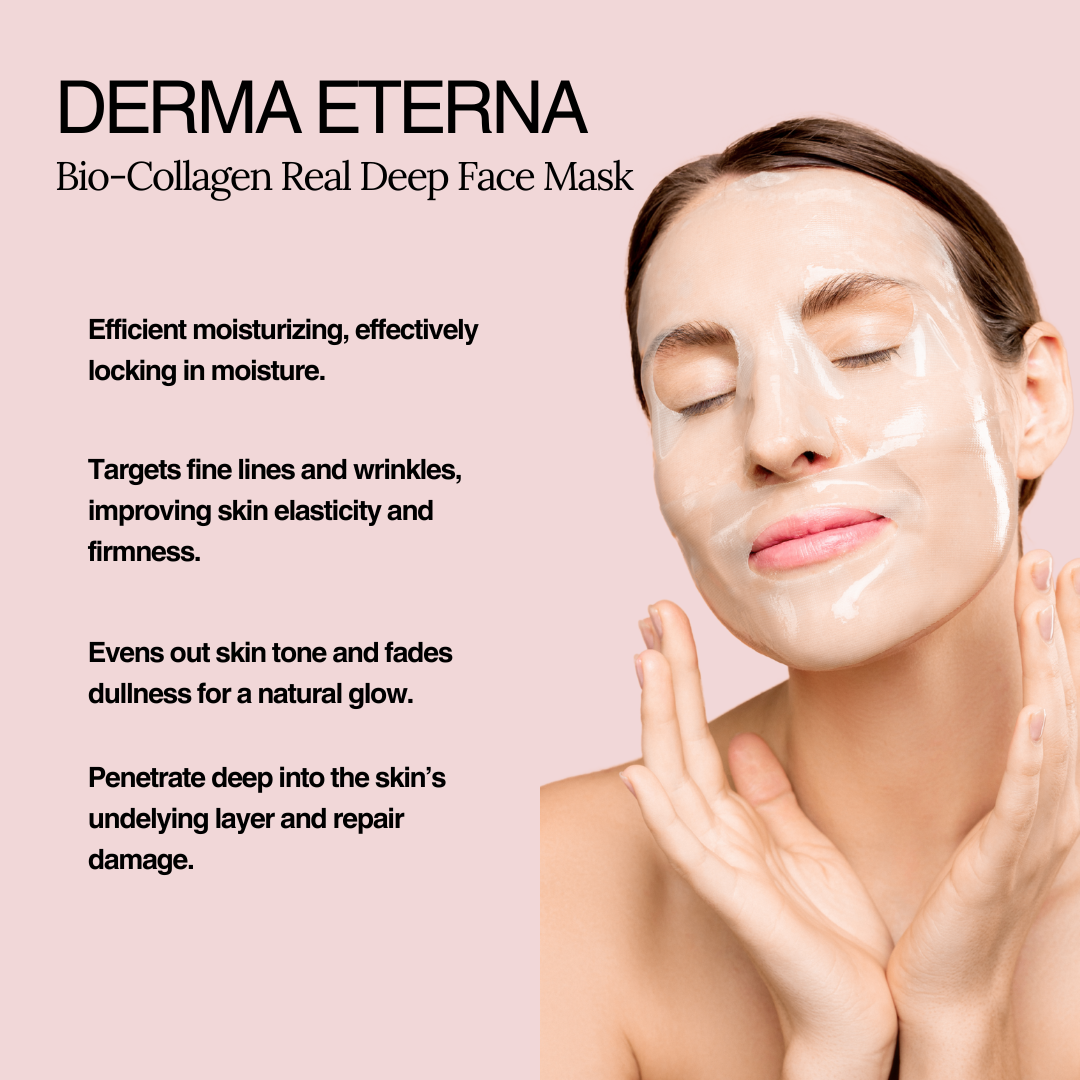 Derma Eterna Bio Collagen Face Mask - Anti Aging and Moisturizing