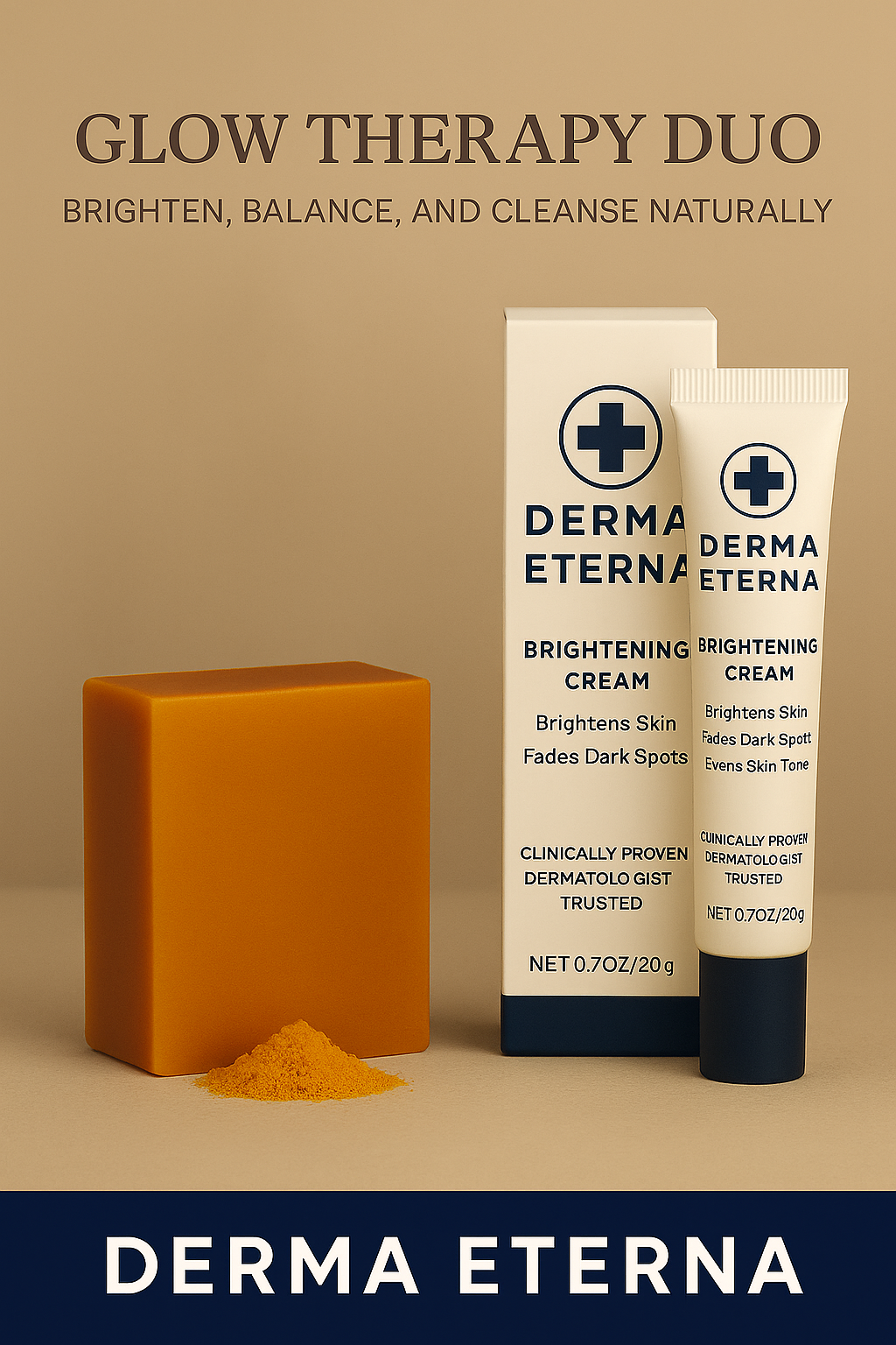 Derma Eterna™ Glow Therapy Duo - Dark Spot Remover & Kojic Acid Soap Bundle