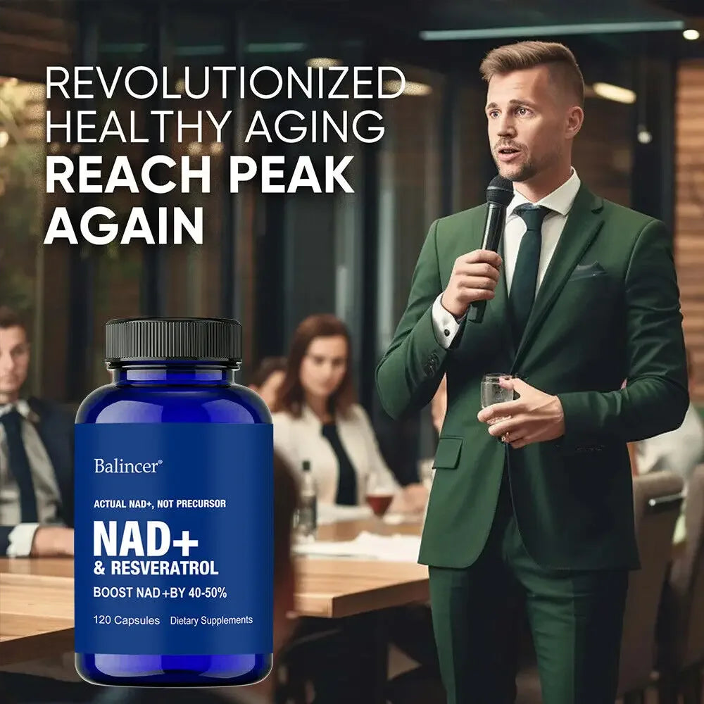 NAD+ Restore Pro | Nicotinamide & Resveratrol for Energy, Focus & Longevity