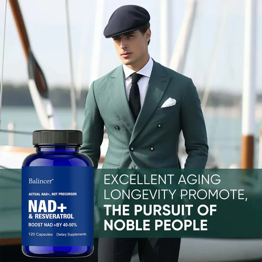 NAD+ Restore Pro | Nicotinamide & Resveratrol for Energy, Focus & Longevity