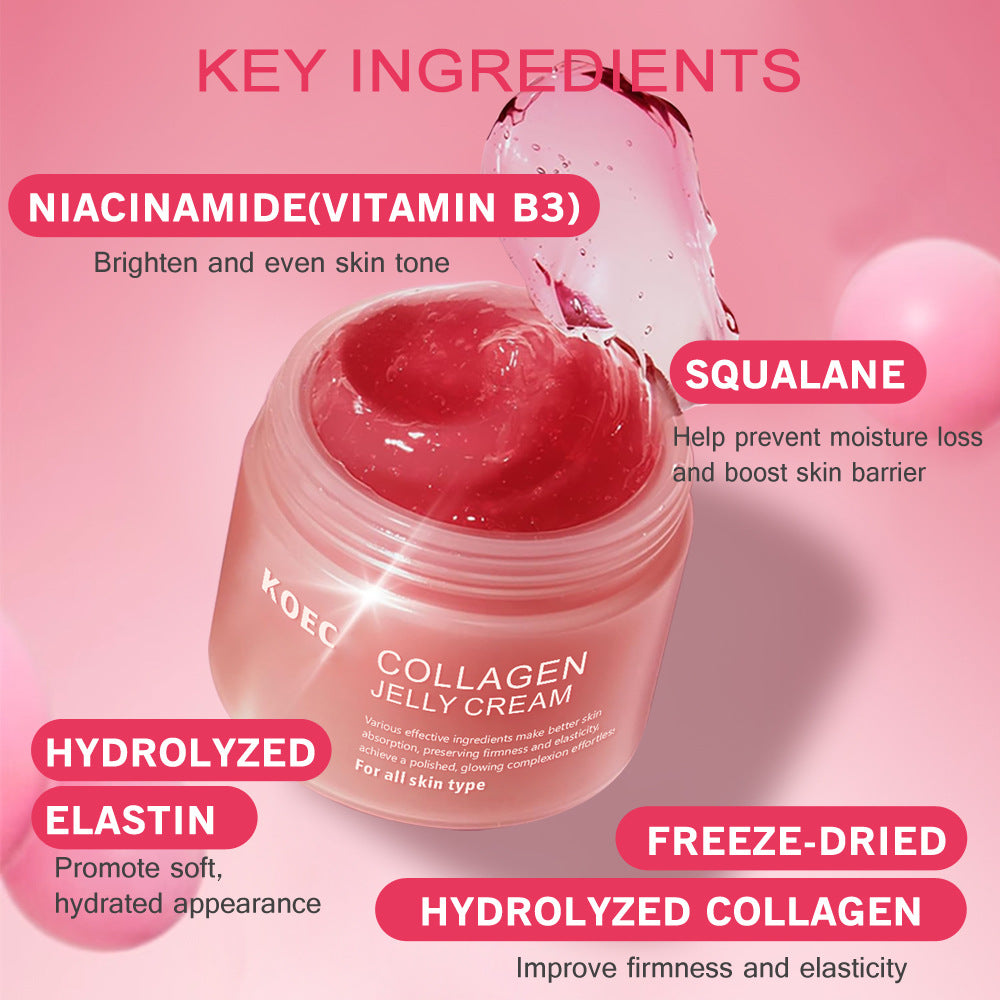 Collagen Jelly Cream | Hydrating & Brightening Daily Moisturizer for Glowing Skin