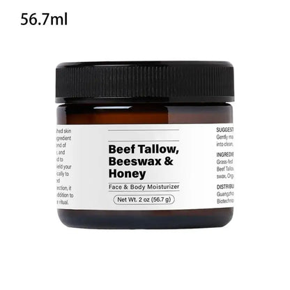 Beef Tallow Moisturizer | Natural Daily Face & Body Cream | Hydrating Formula for Dry Skin, Brightens & Nourishes