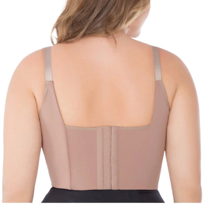 Luxury Deep-Cup Faja Bra – Full-Back Smoothing Shaping Fajas with Lift