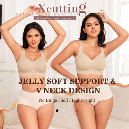 Seamless Full Coverage Push Up No Underwire Bras - LUNA