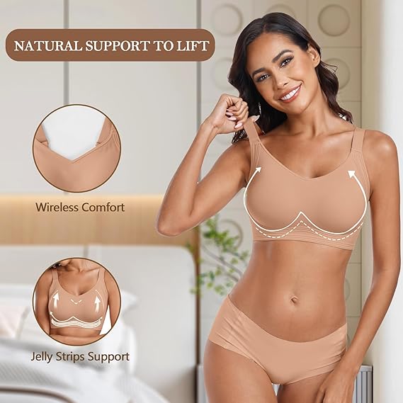 Seamless Full Coverage Push Up No Underwire Bras - LUNA