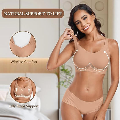 Seamless Full Coverage Push Up No Underwire Bras - LUNA